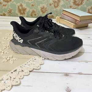 Hoka Arahi 5 Running Shoes Women's Size 8 B Black Low Top Cushioned Athletic